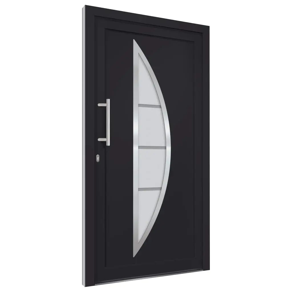 vidaXL Porta di Ingresso Antracite 108x208 cm VIDAXL