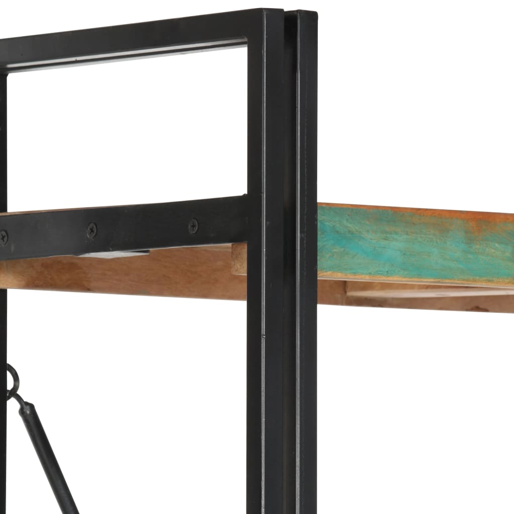 vidaXL Libreria a 5 Ripiani 90x30x180 cm in Legno Massello di Recupero VIDAXL