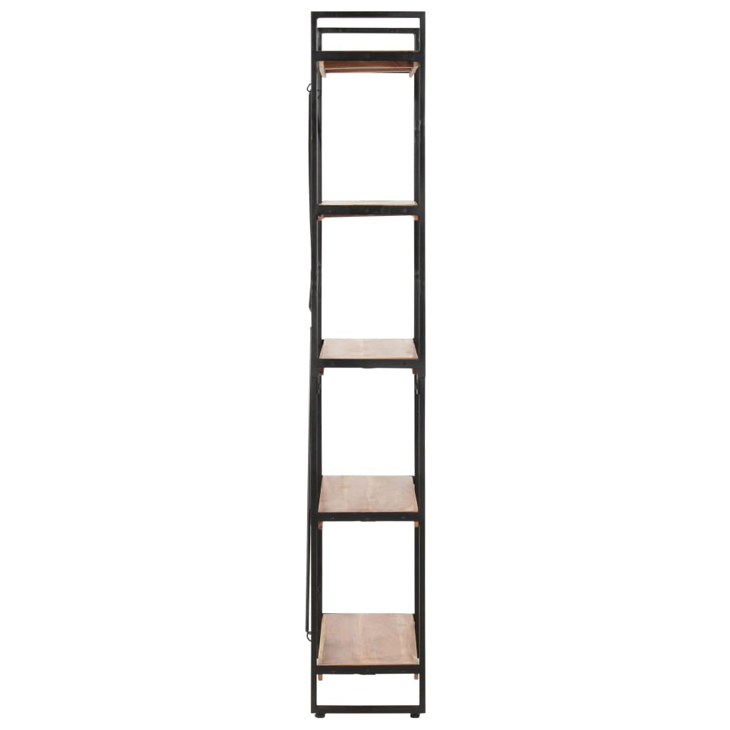vidaXL Libreria a 5 Ripiani 140x30x180 cm in Legno Massello di Acacia