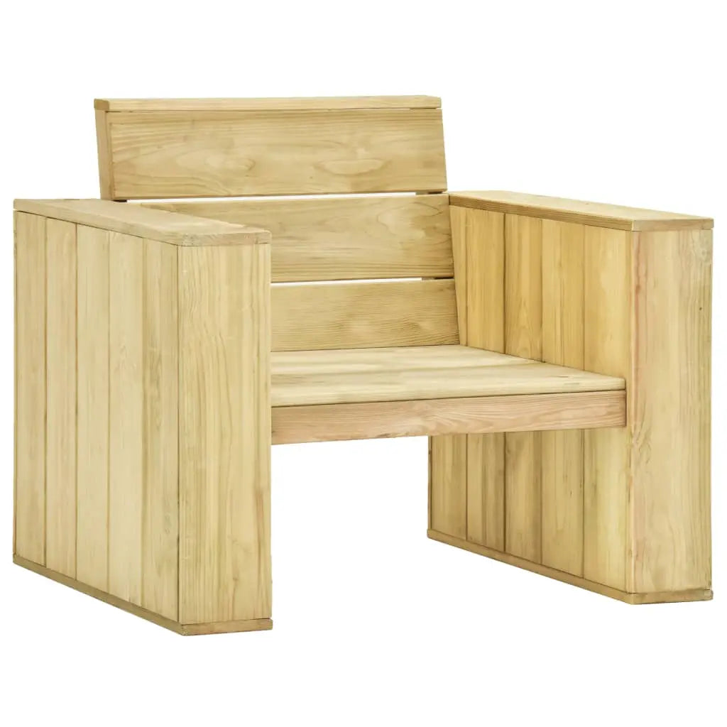 vidaXL Set Divani da Giardino 3 pz in Legno di Pino Impregnato VIDAXL