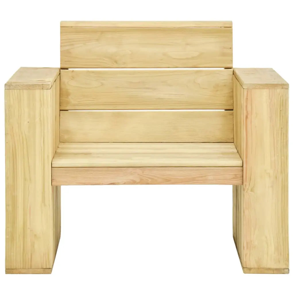 vidaXL Set Divani da Giardino 3 pz in Legno di Pino Impregnato VIDAXL