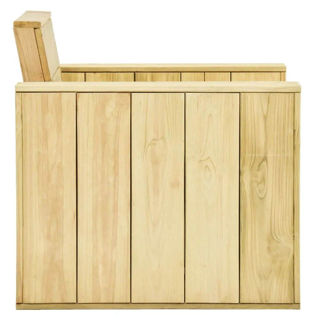 vidaXL Set Divani da Giardino 3 pz in Legno di Pino Impregnato VIDAXL