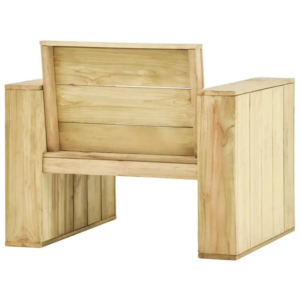 vidaXL Set Divani da Giardino 3 pz in Legno di Pino Impregnato VIDAXL