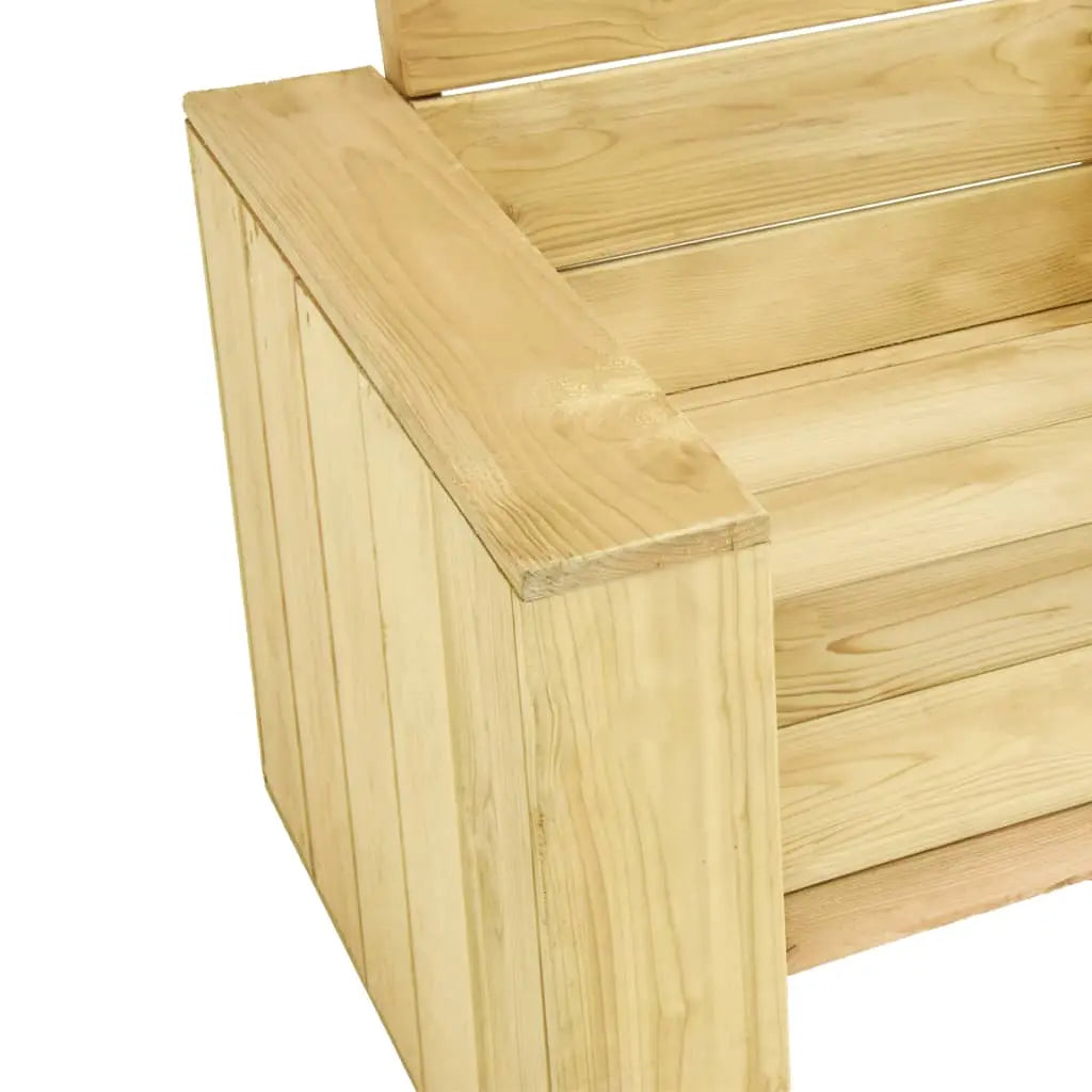 vidaXL Set Divani da Giardino 3 pz in Legno di Pino Impregnato VIDAXL