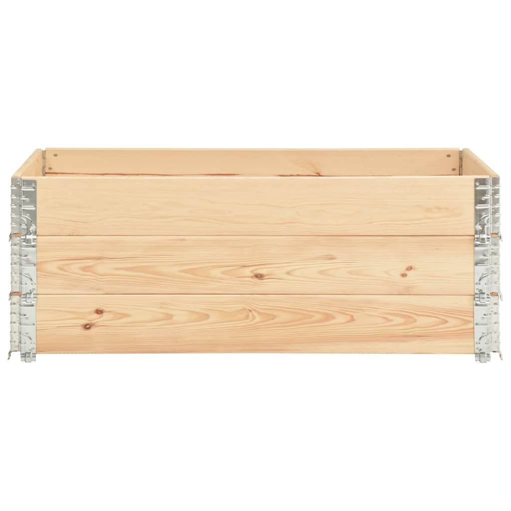 vidaXL Collari per Pallet 3 pz 50x150 cm in Legno Massello di Pino