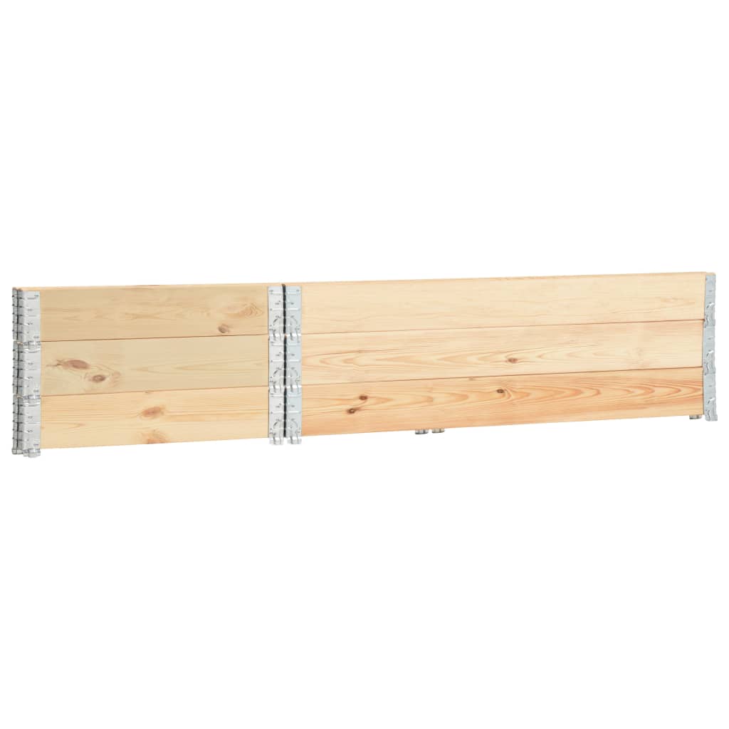 vidaXL Collari per Pallet 3 pz 50x150 cm in Legno Massello di Pino