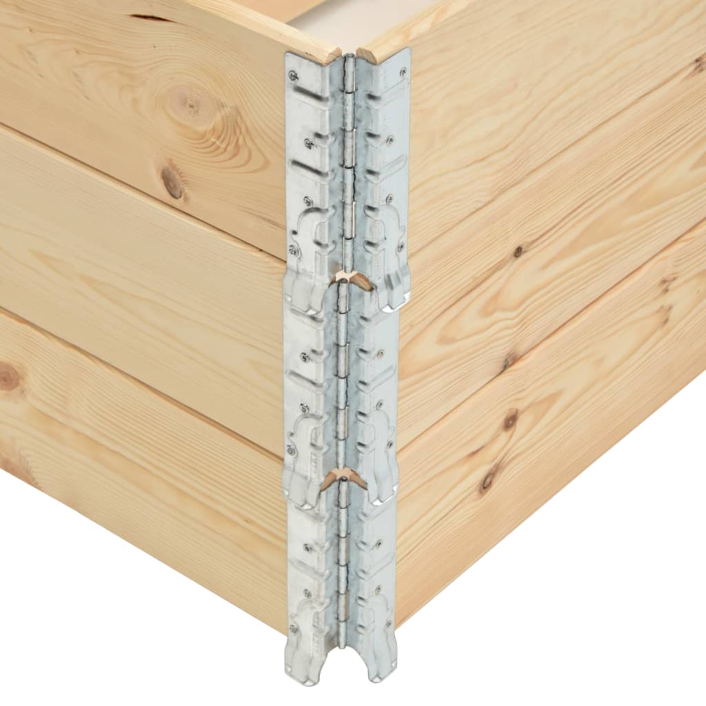 vidaXL Collari per Pallet 3 pz 50x150 cm in Legno Massello di Pino