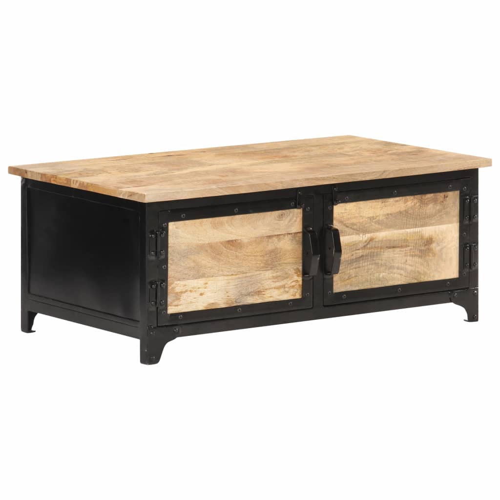vidaXL Tavolino da Salotto 90x50x35 cm in Legno Massello di Mango