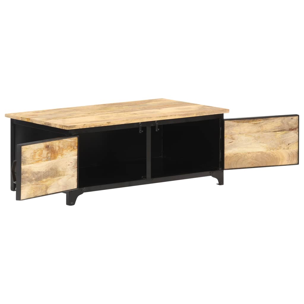 vidaXL Tavolino da Salotto 90x50x35 cm in Legno Massello di Mango