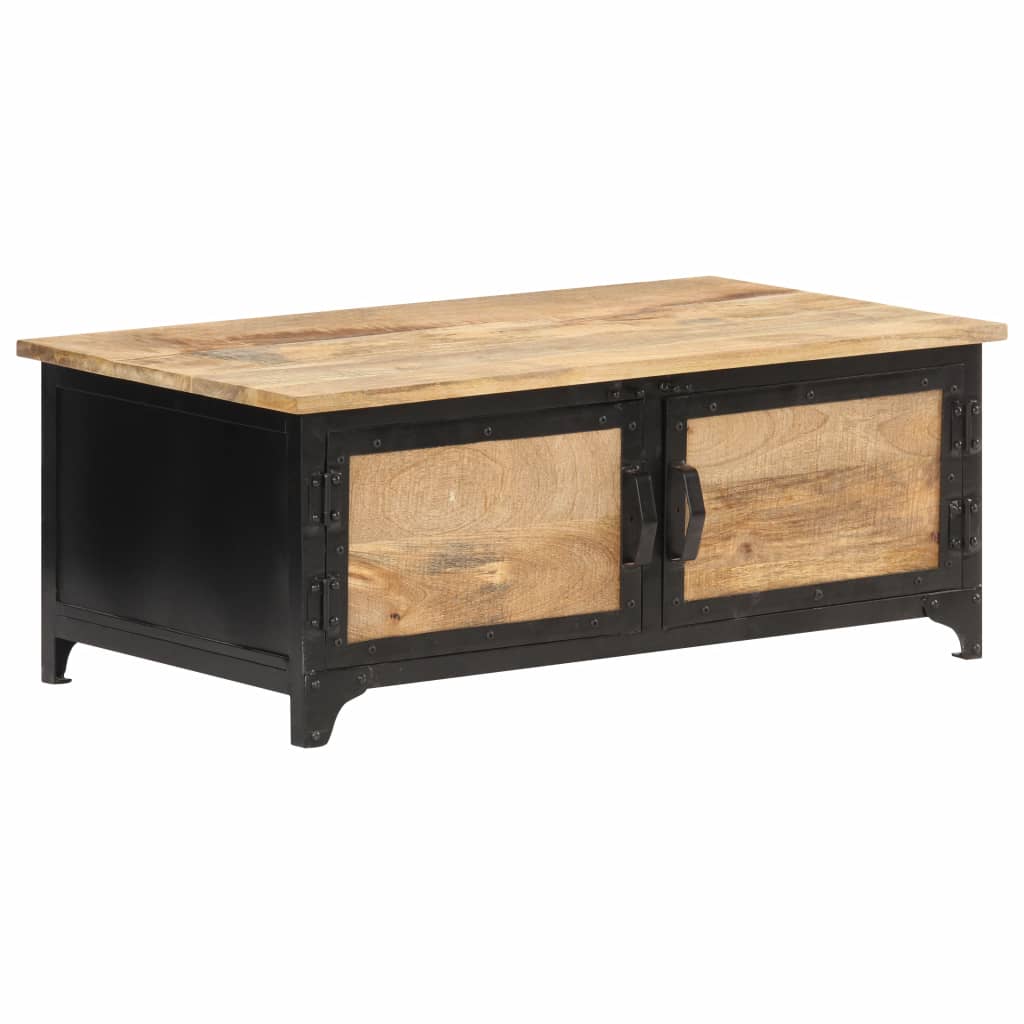 vidaXL Tavolino da Salotto 90x50x35 cm in Legno Massello di Mango