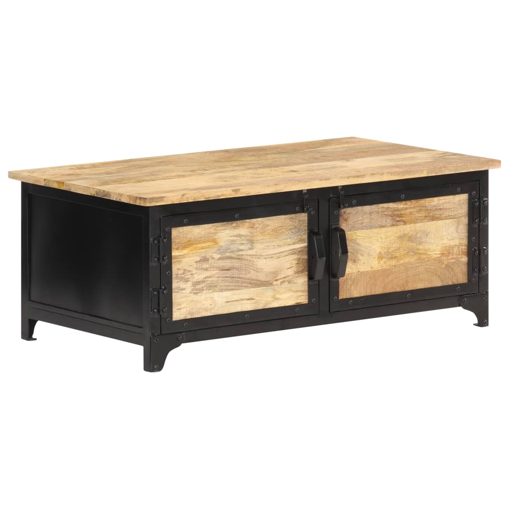 vidaXL Tavolino da Salotto 90x50x35 cm in Legno Massello di Mango