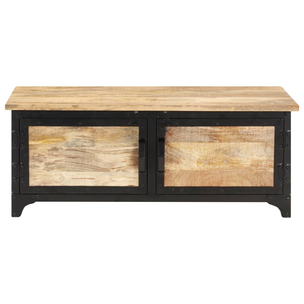 vidaXL Tavolino da Salotto 90x50x35 cm in Legno Massello di Mango