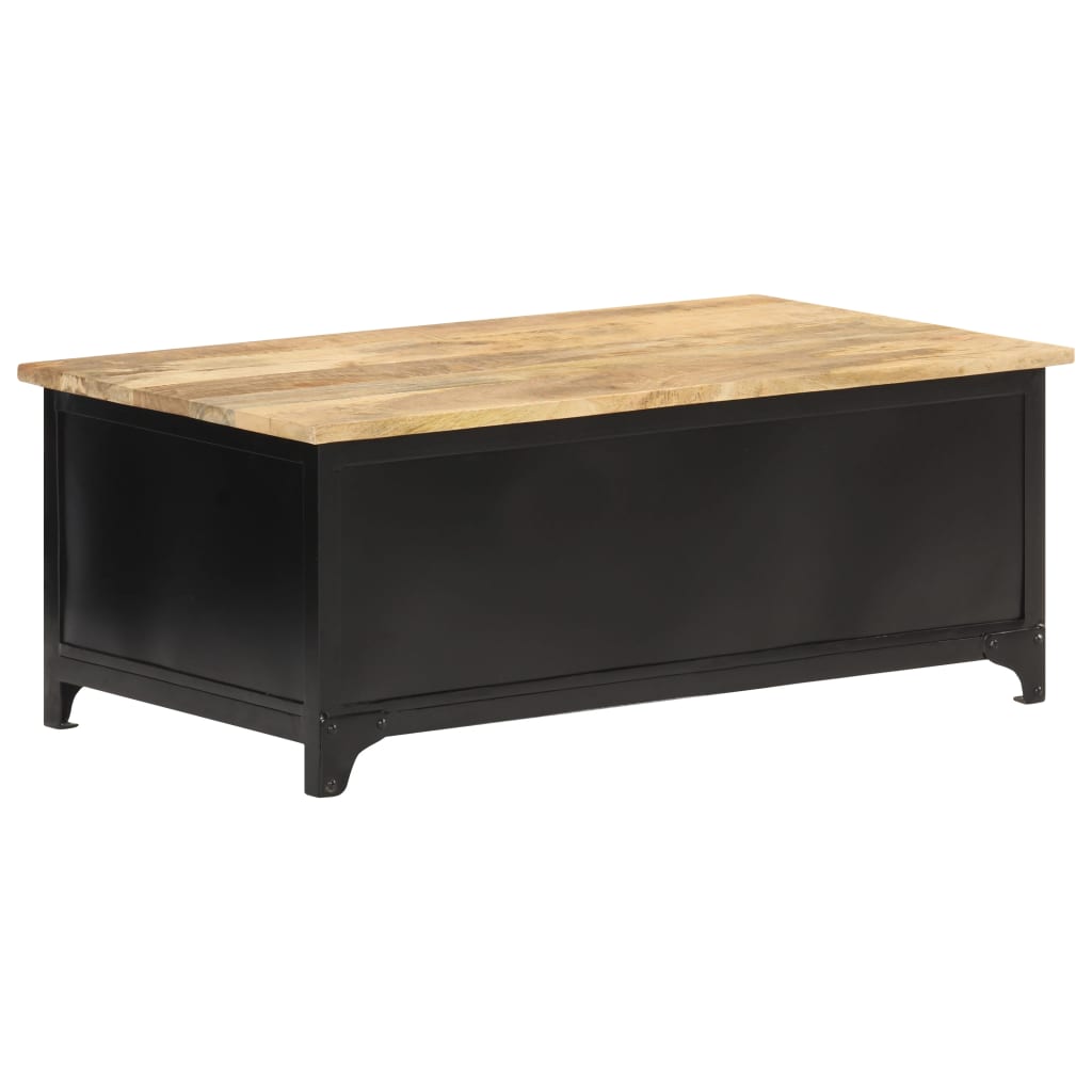 vidaXL Tavolino da Salotto 90x50x35 cm in Legno Massello di Mango