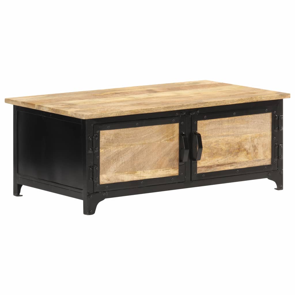 vidaXL Tavolino da Salotto 90x50x35 cm in Legno Massello di Mango
