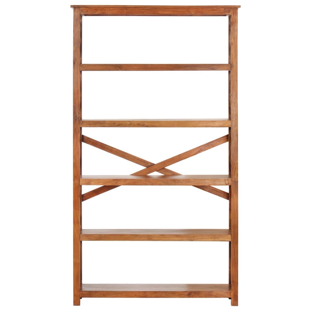 vidaXL Libreria 100x30x180 cm Legno Massello Acacia Finitura Ambra