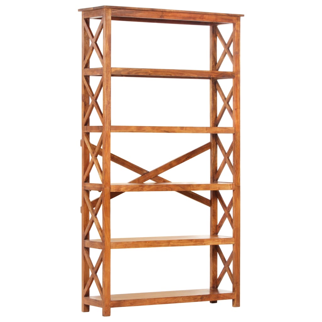 vidaXL Libreria 100x30x180 cm Legno Massello Acacia Finitura Ambra