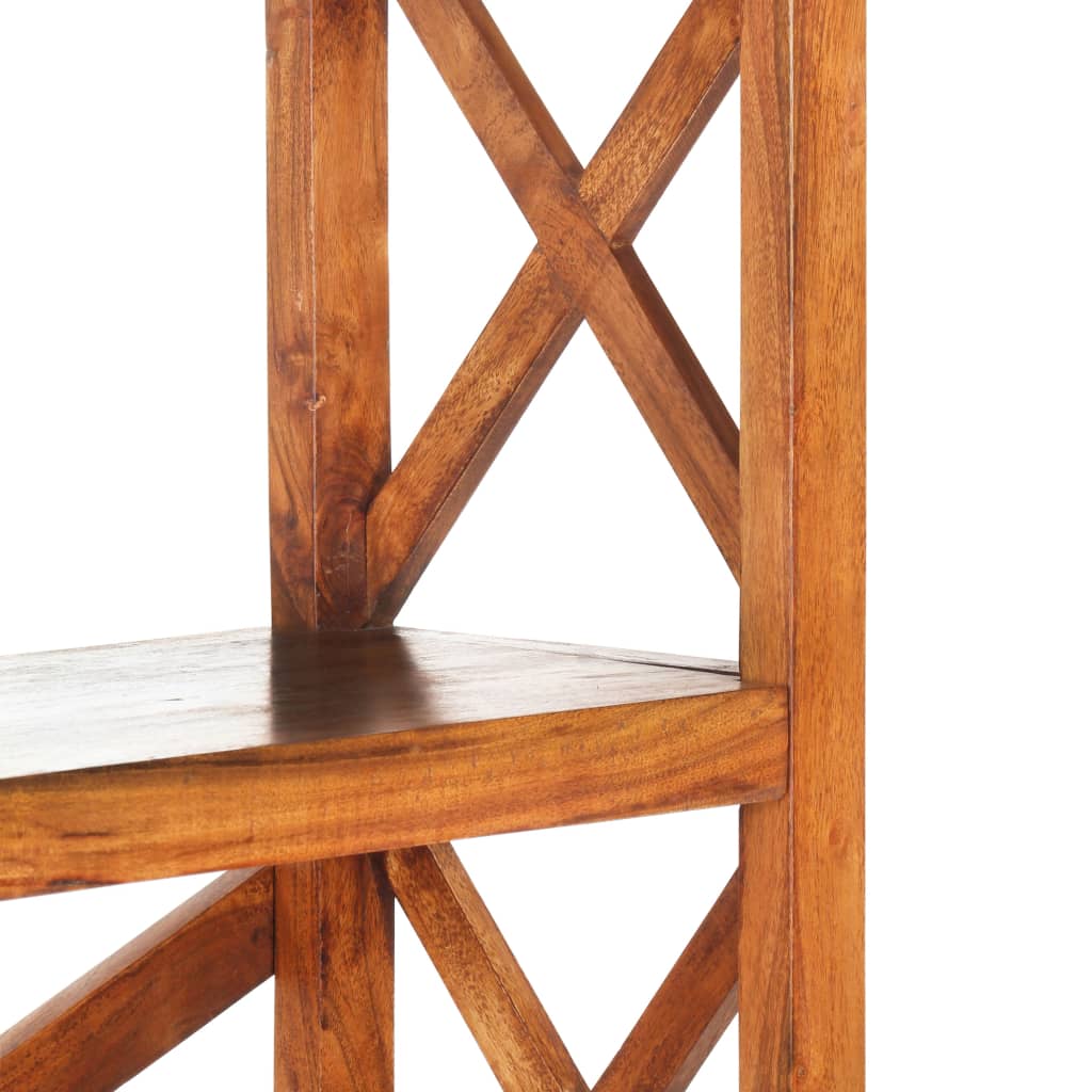 vidaXL Libreria 100x30x180 cm Legno Massello Acacia Finitura Ambra