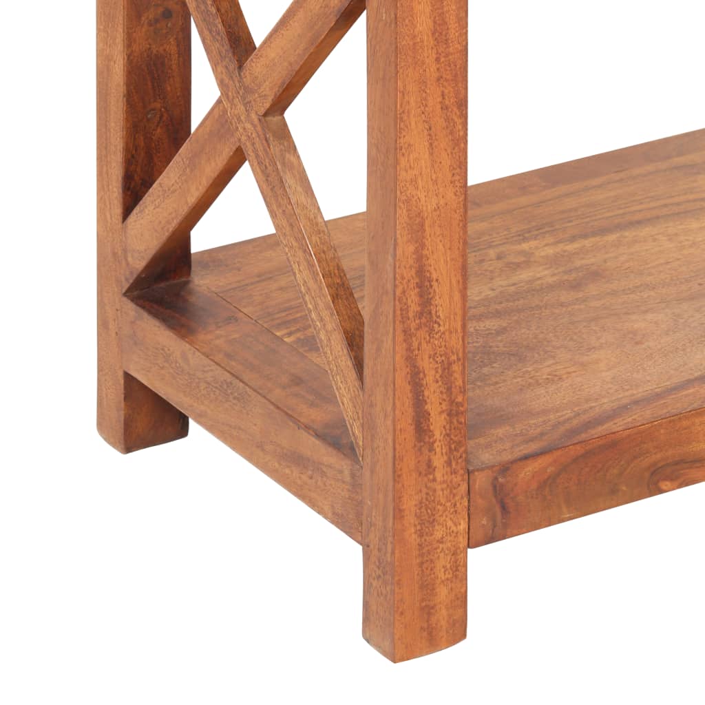 vidaXL Libreria 100x30x180 cm Legno Massello Acacia Finitura Ambra