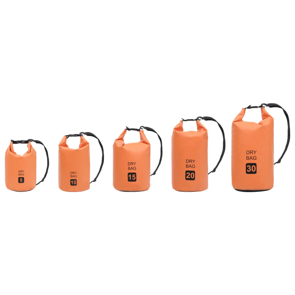 vidaXL Borsa Impermeabile Arancione 20 L in PVC