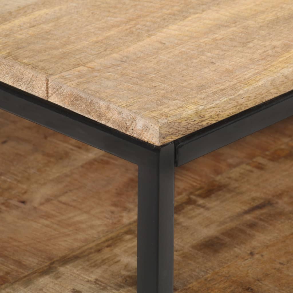 vidaXL Mobile Porta TV 130x30x45 cm in Legno Massello di Mango Grezzo