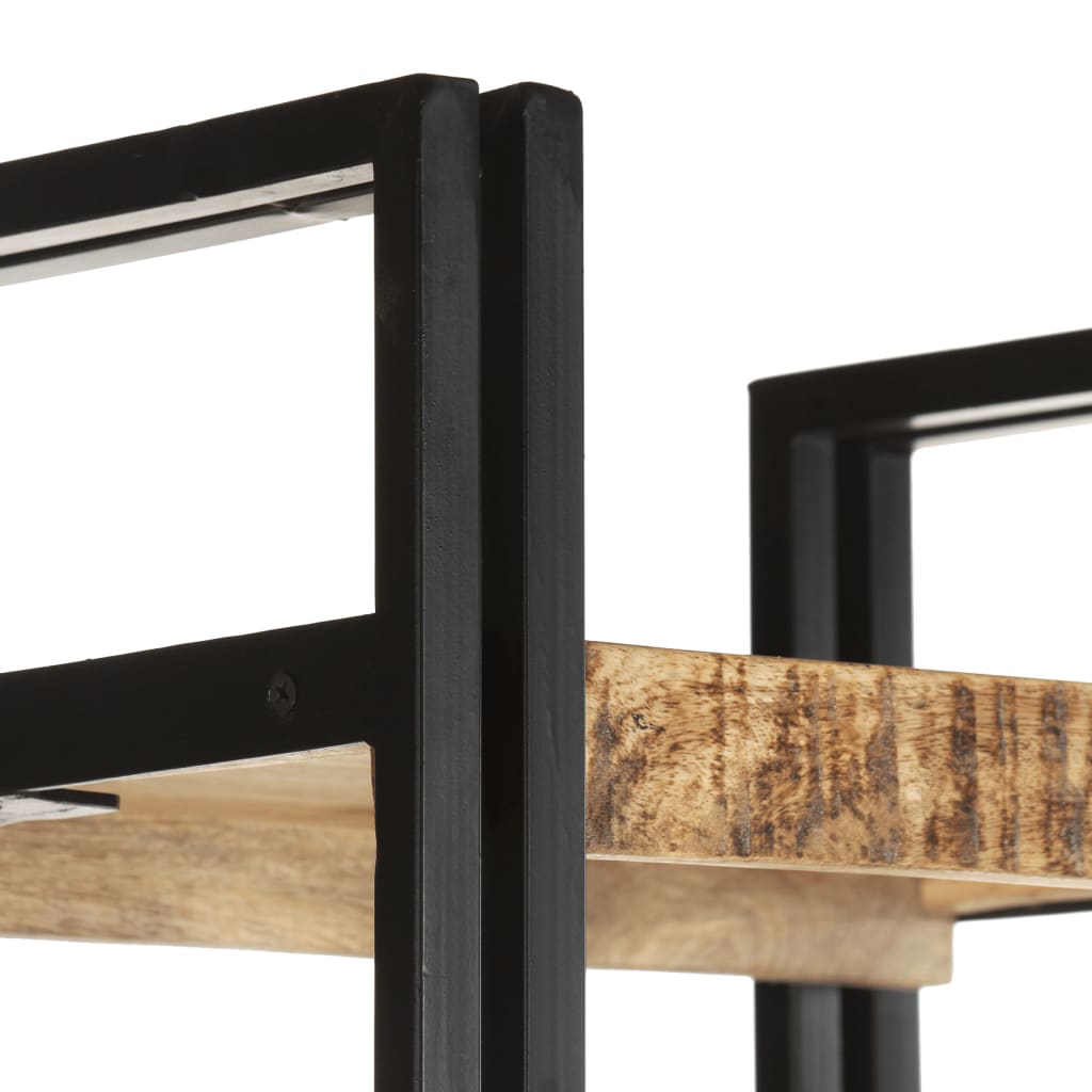 vidaXL Libreria a 5 Ripiani 40x30x180 cm in Legno Massello di Mango