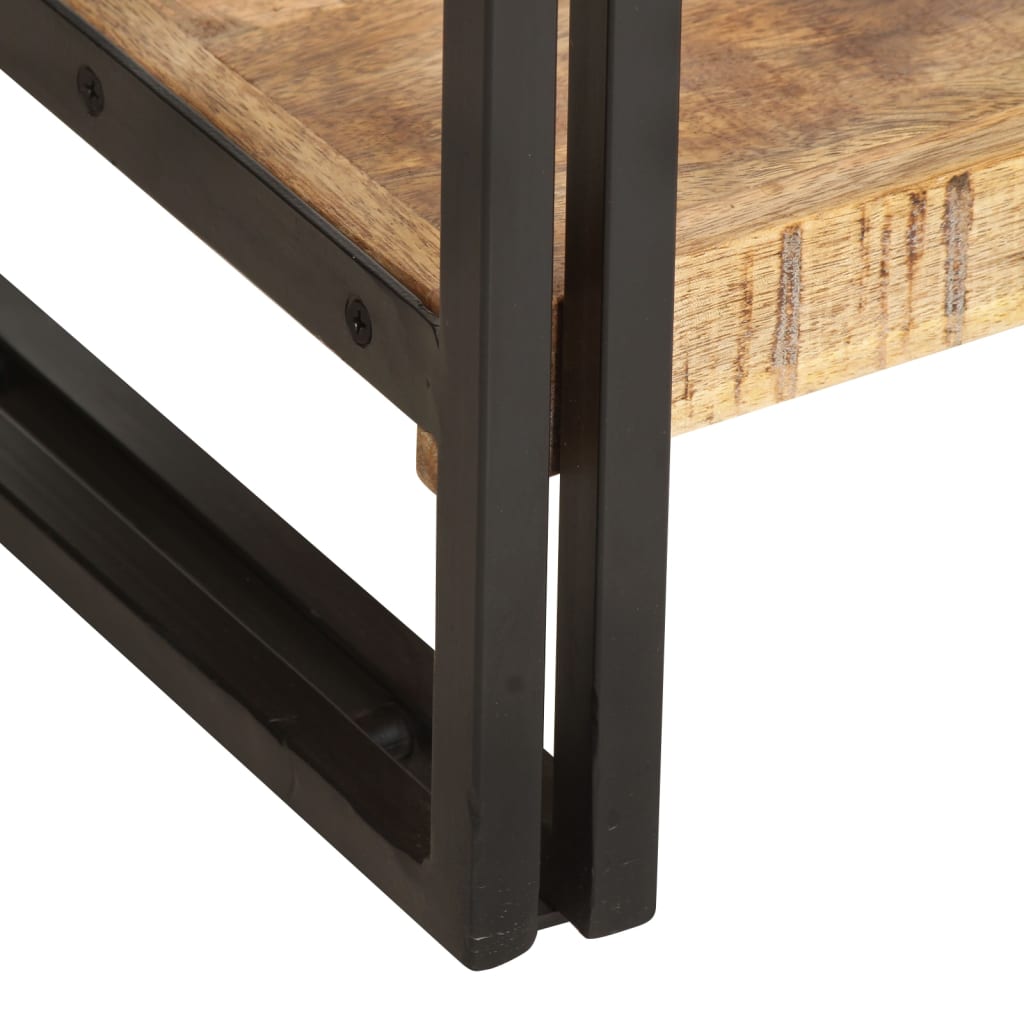 vidaXL Libreria a 5 Ripiani 40x30x180 cm in Legno Massello di Mango
