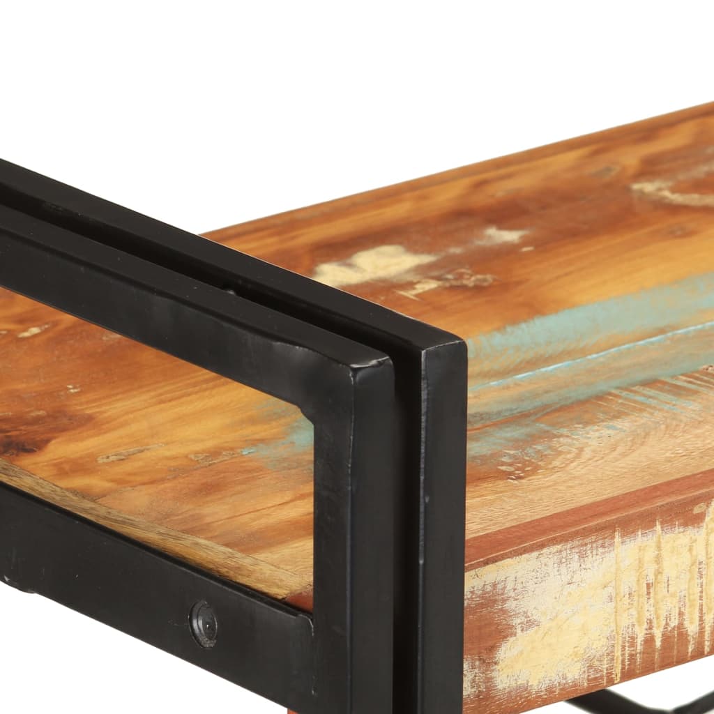 vidaXL Libreria a 3 Ripiani 140x30x80 cm in Massello di Recupero