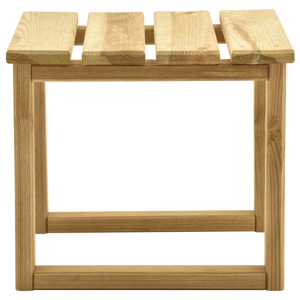 vidaXL Lettino Prendisole con Tavolino in Legno di Pino Impregnato