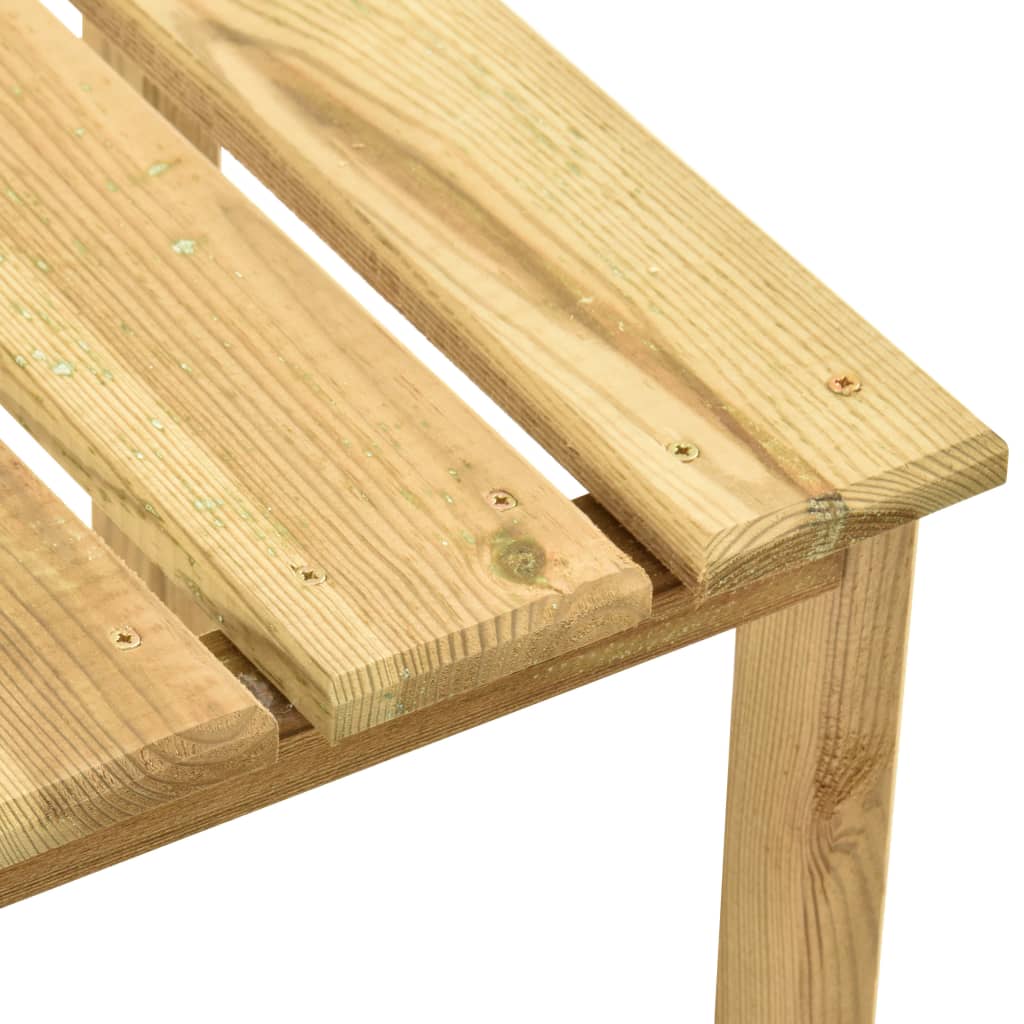 vidaXL Lettino Prendisole con Tavolino in Legno di Pino Impregnato