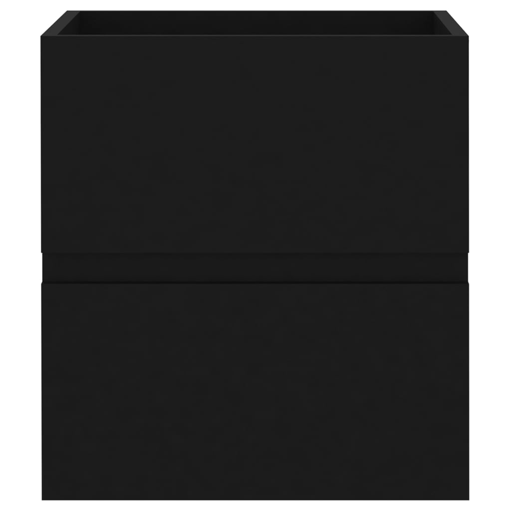 vidaXL Mobile Lavabo Nero 41x38,5x45 cm in Legno Multistrato