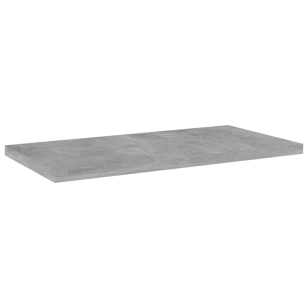 vidaXL Ripiani per Libreria 4pz Grigio Cemento 40x20x1,5cm Multistrato