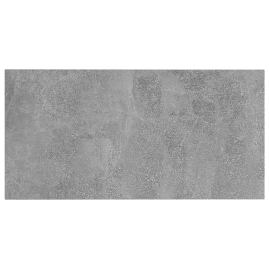vidaXL Ripiani per Libreria 4pz Grigio Cemento 40x20x1,5cm Multistrato