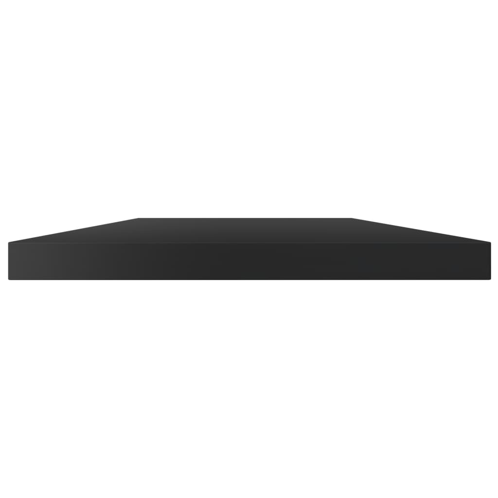 vidaXL Ripiani per Libreria 4pz Nero Lucido 60x10x1,5cm Multistrato