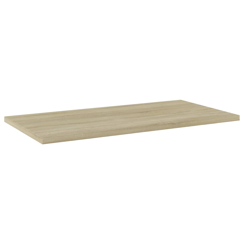 vidaXL Ripiani per Libreria 4pz Rovere Sonoma 60x30x1,5cm Multistrato