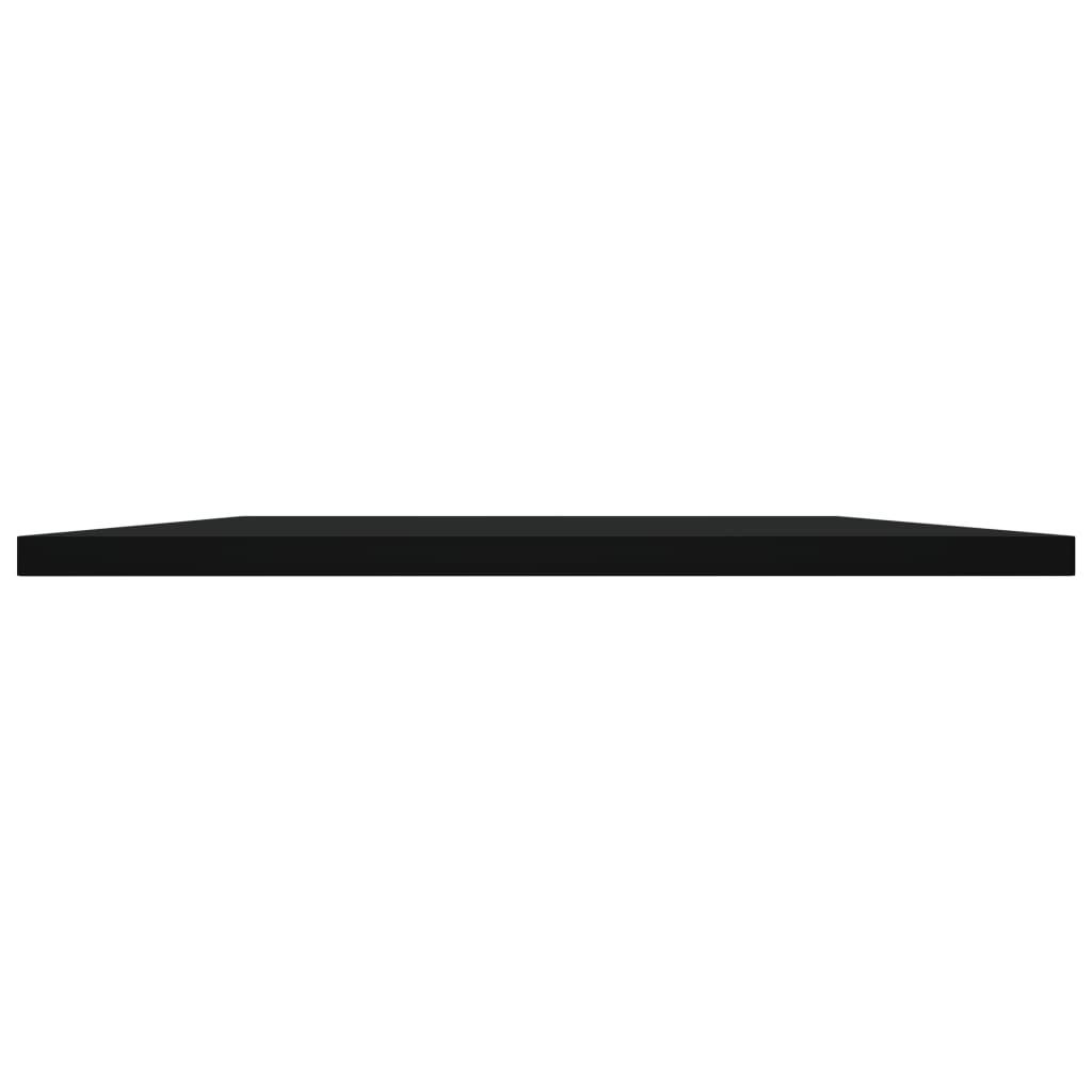 vidaXL Ripiani per Libreria 4pz Neri 80x40x1,5cm in Legno Multistrato