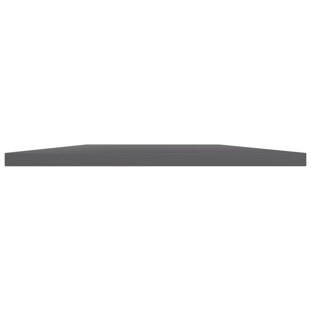 vidaXL Ripiani per Libreria 4pz Grigio Lucido 100x30x1,5cm Multistrato