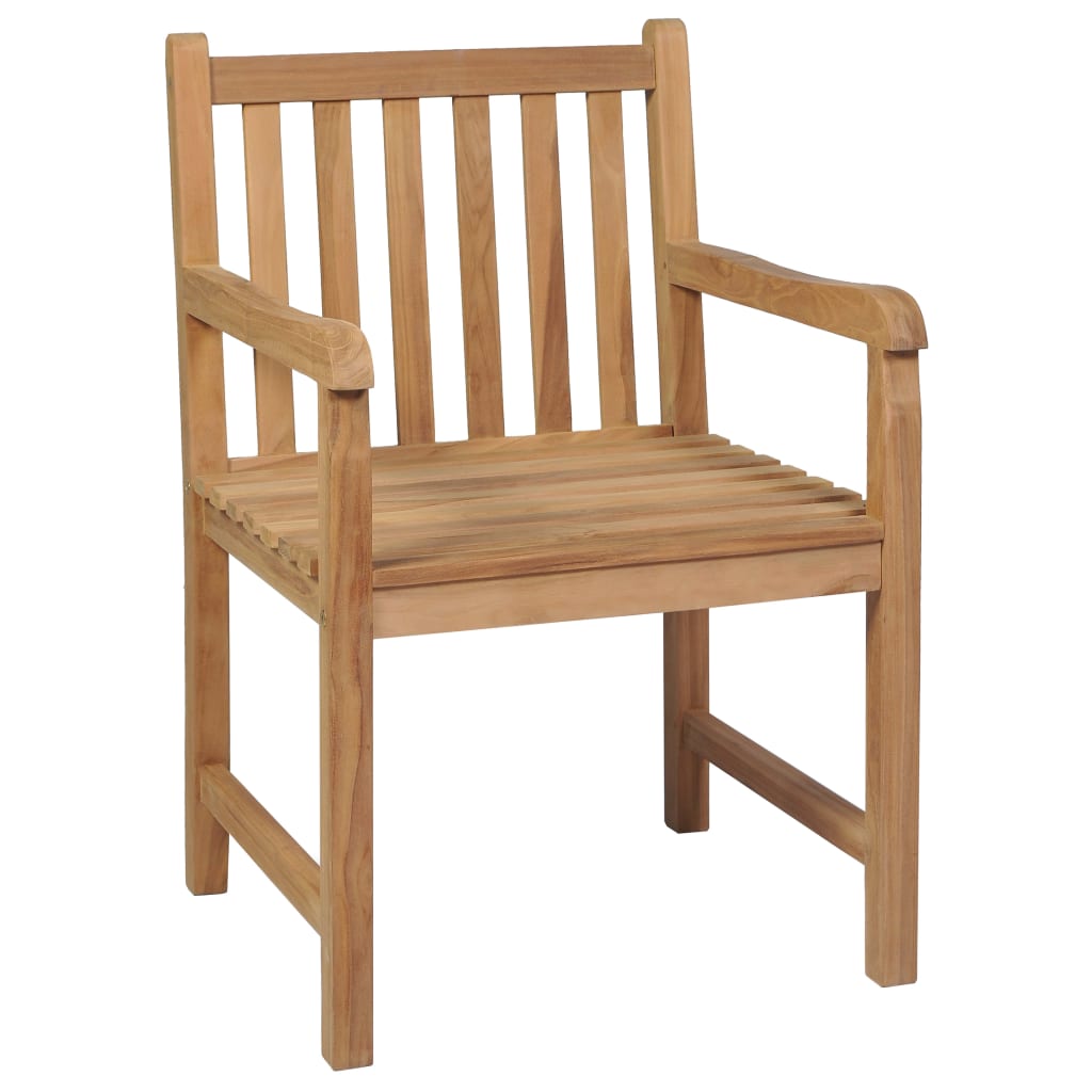 vidaXL Sedie da Giardino 2 pz con Cuscini Neri in Massello di Teak