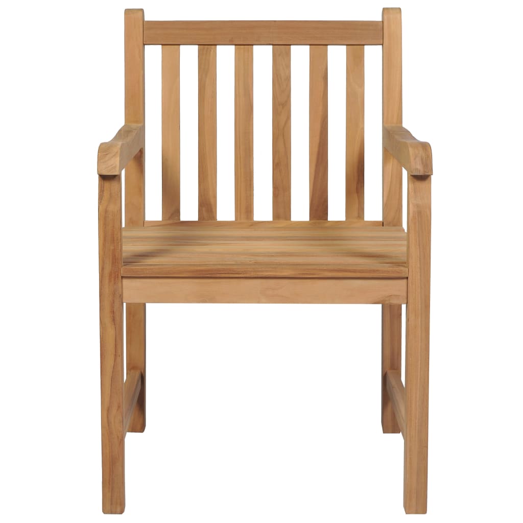 vidaXL Sedie da Giardino 2 pz con Cuscini Neri in Massello di Teak