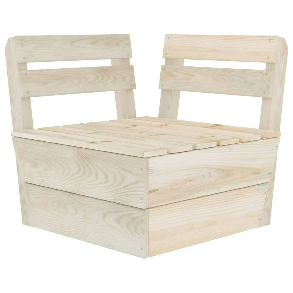 vidaXL Set Divani da Giardino su Pallet 6 pz in Legno Abete Impregnato VIDAXL