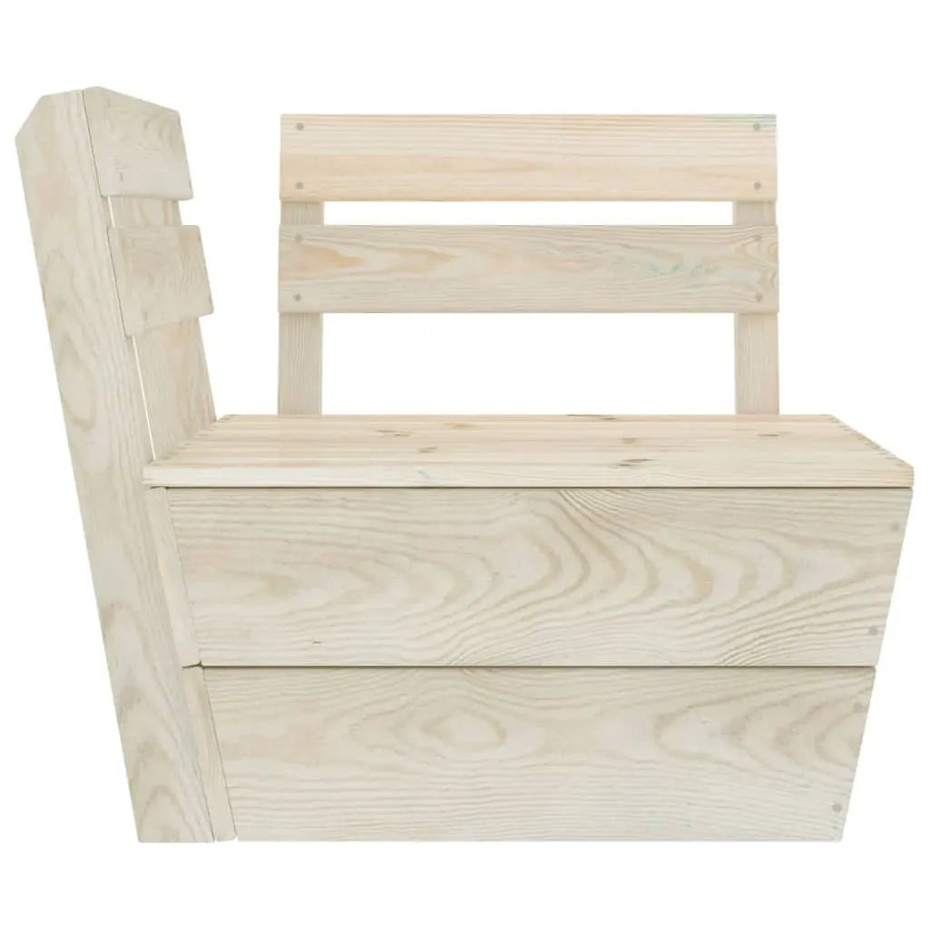 vidaXL Set Divani da Giardino su Pallet 6 pz in Legno Abete Impregnato VIDAXL