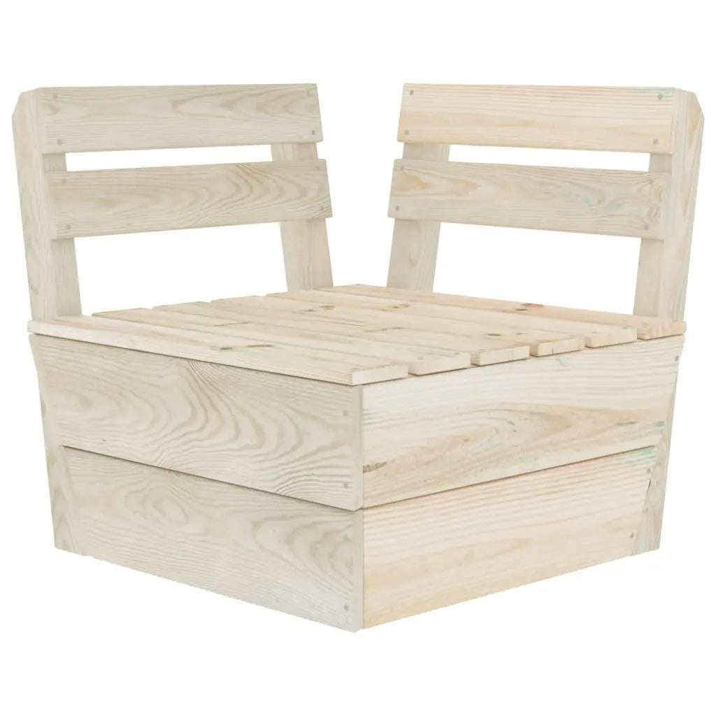 vidaXL Set Divani da Giardino su Pallet 8 pz in Legno Abete Impregnato VIDAXL