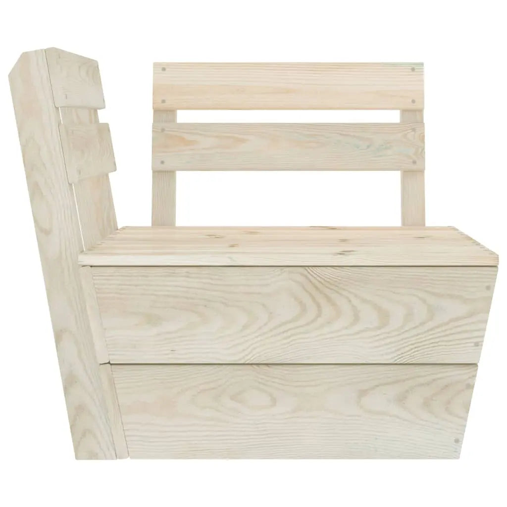 vidaXL Set Divani da Giardino su Pallet 8 pz in Legno Abete Impregnato VIDAXL
