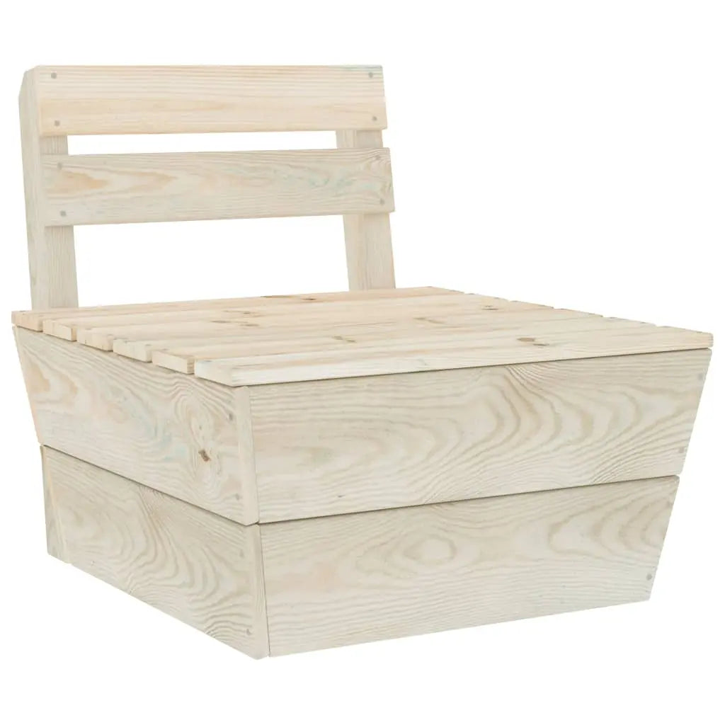 vidaXL Set Divani da Giardino su Pallet 8 pz in Legno Abete Impregnato VIDAXL