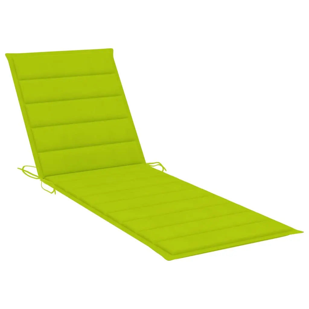vidaXL Lettino da Giardino con Cuscino Verde Chiaro in Pino Impregnato VIDAXL