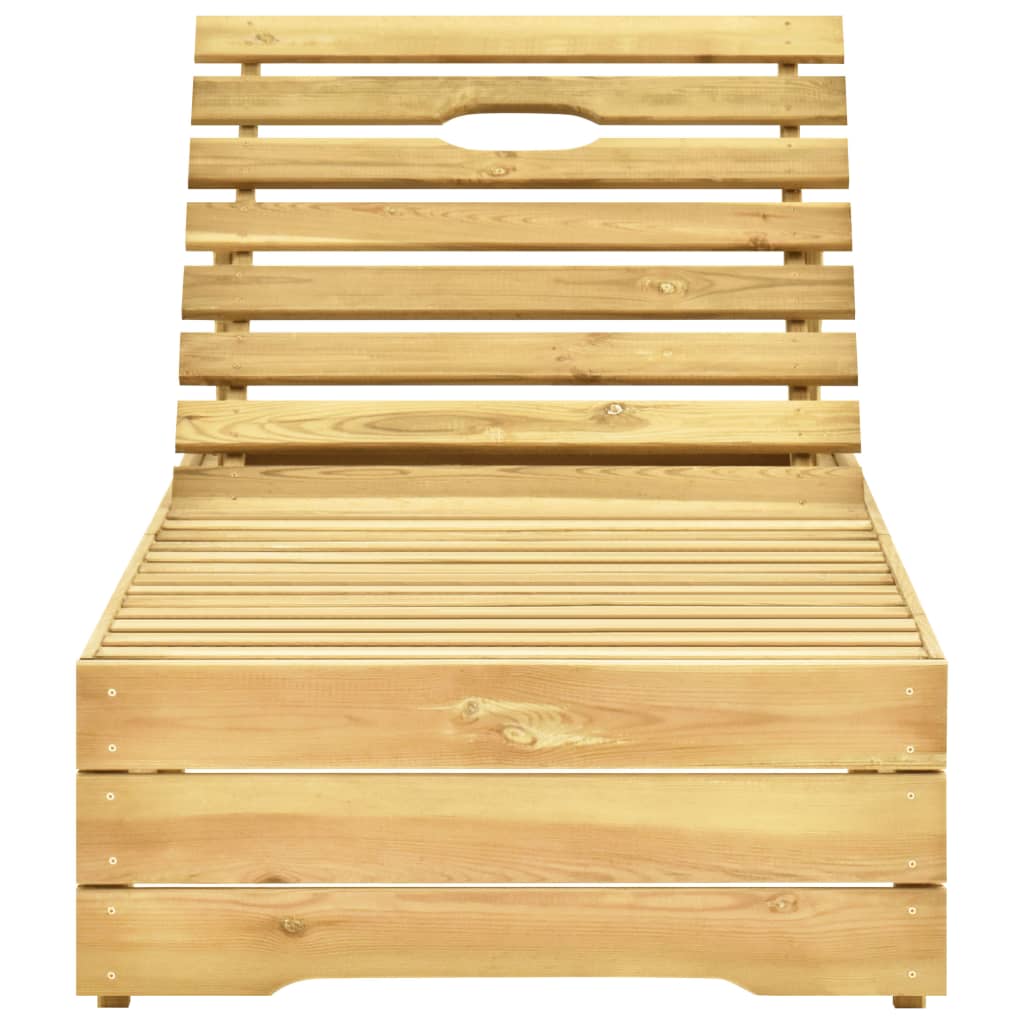 vidaXL Lettino da Giardino con Cuscino Antracite Legno Pino Impregnato