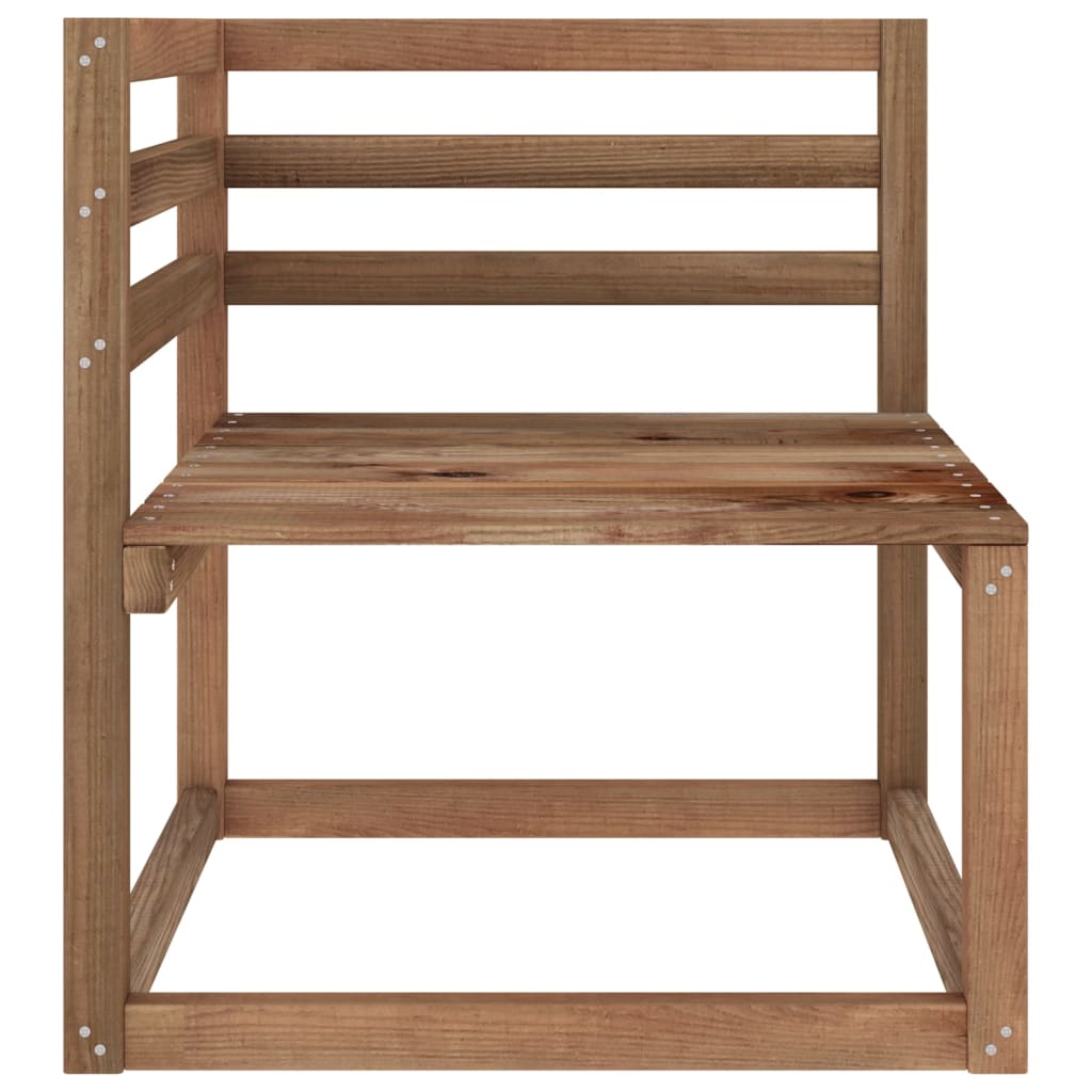 vidaXL Divano da Giardino Pallet 2 Posti Cuscini Rosso Vino Legno Pino