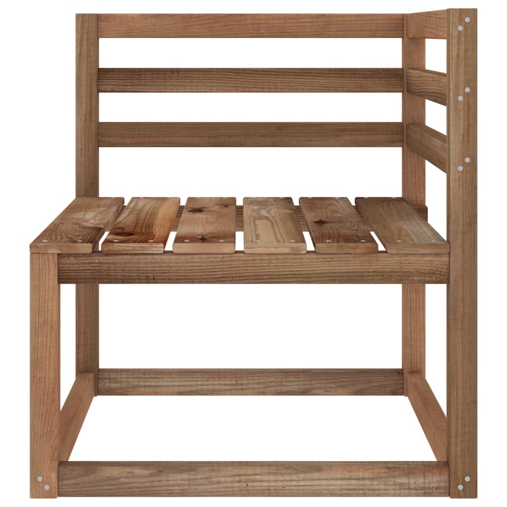 vidaXL Divano da Giardino Pallet 2 Posti Cuscini Rosso Vino Legno Pino