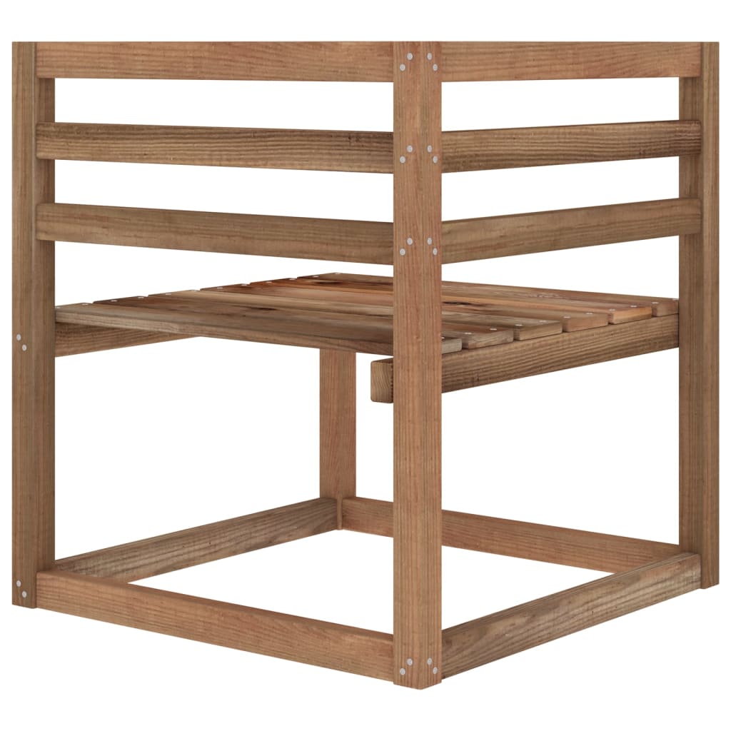 vidaXL Divano da Giardino Pallet 2 Posti Cuscini Rosso Vino Legno Pino
