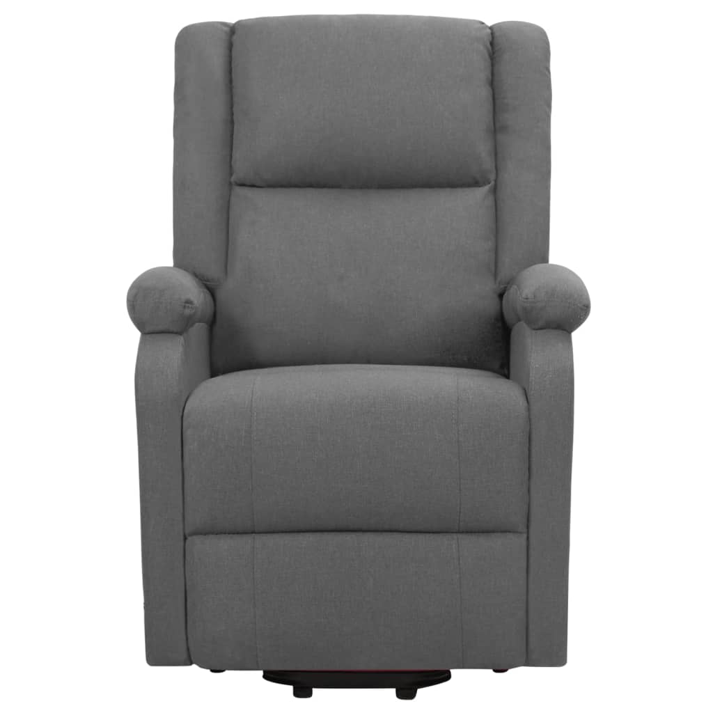 vidaXL Poltrona Alzapersona in Tessuto Grigio Scuro