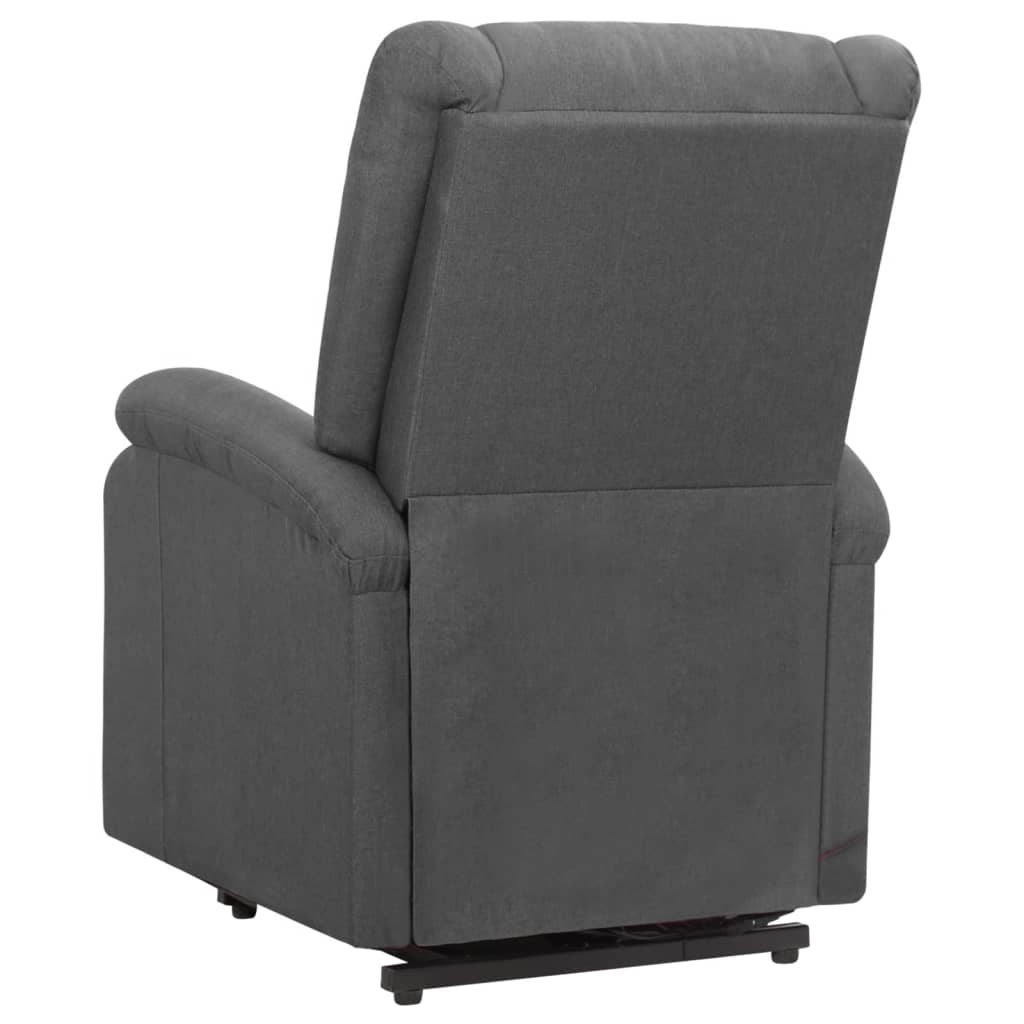 vidaXL Poltrona Alzapersona in Tessuto Grigio Scuro